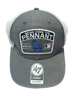 47 Brand LA Dodgers 2019 Postseason Bring Home Pennant MVP Trucker Hat NWT